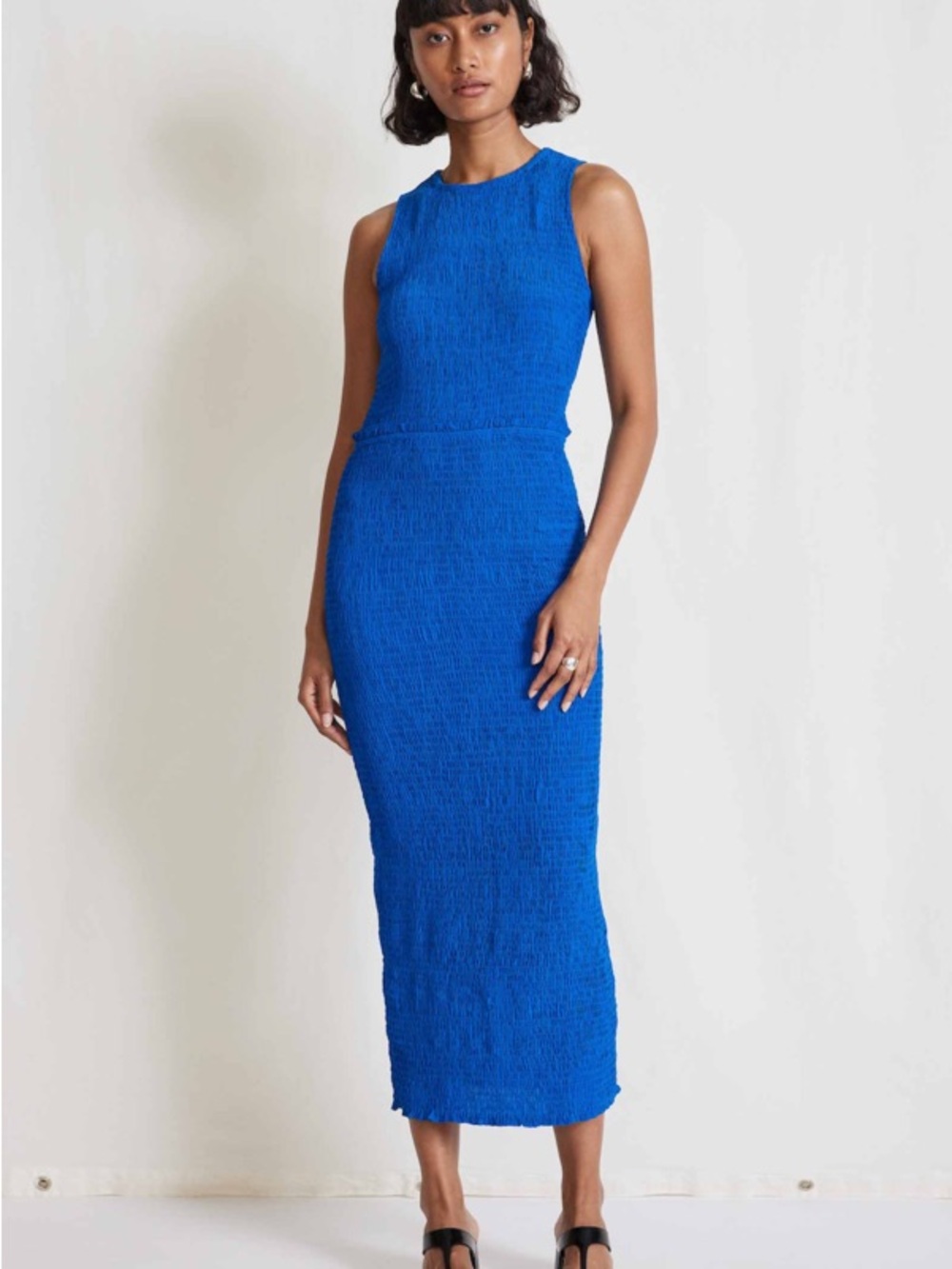 Apiece Apart Suenos Smock Tank Dress - Azul
